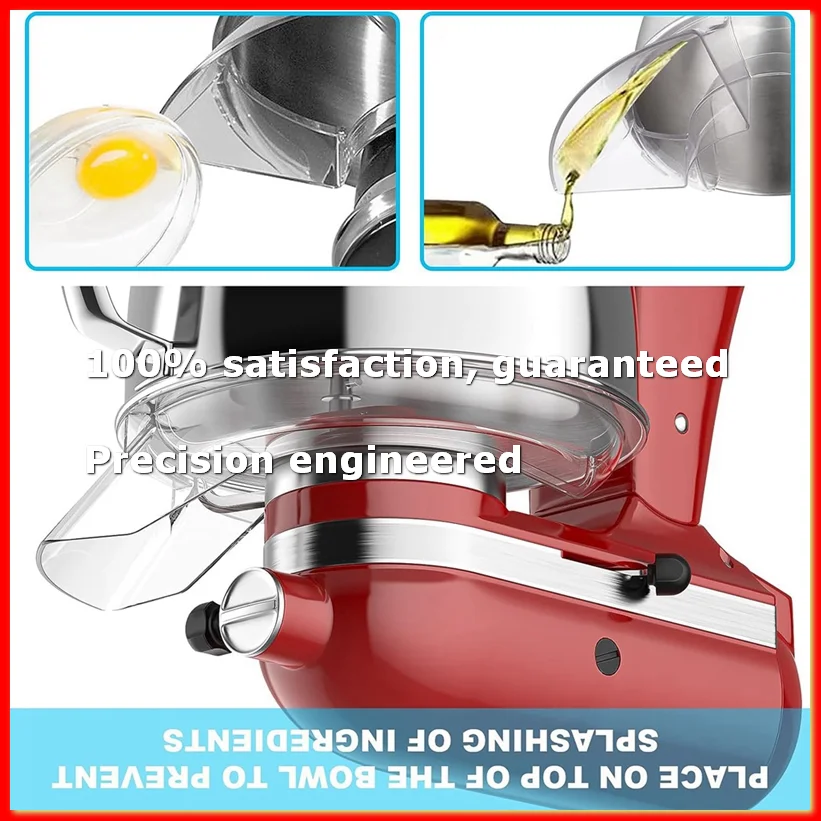 Splash Guard for W10616906 Pouring Shield for Mixer KN1PS 4.5-5Qt Fits Models K45SS, KSM75, KSM150PS-ROWI