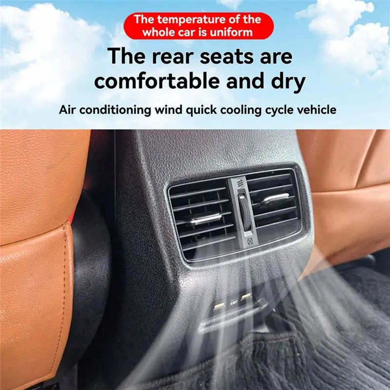 AS57-For Toyota RAV4 2013-2018 Rear Air Conditioning Outlet Armrest Box Interior Air Vent