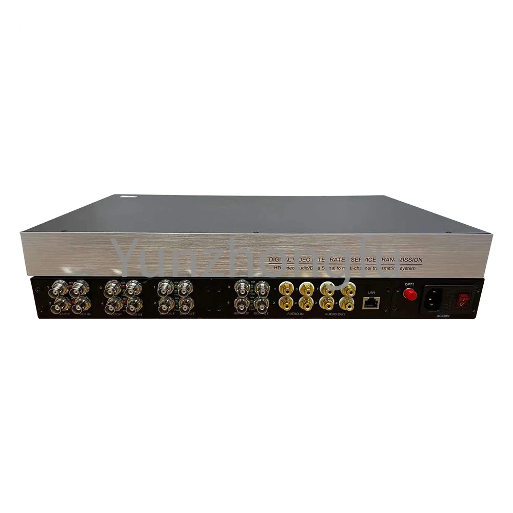 8ch SDI Video + 8ch RCA Audio Over 1 Optic Fiber Transmission Video Audio To Fiber Converter