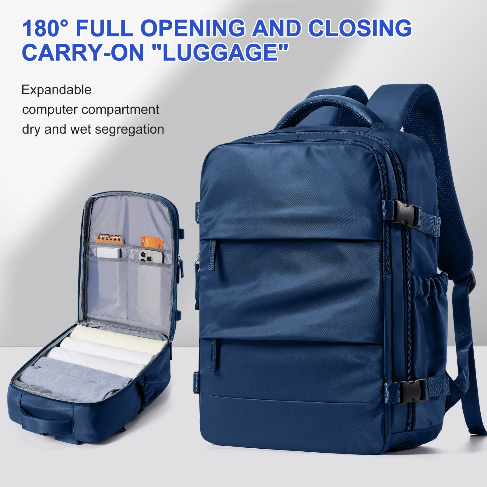 Men Travel Backpack Ryanair 40x20x25 Airplane Cabin Bags Vacuum Waterproof Hand Luggage Laptop Backpacks High Quality Carry-Ons