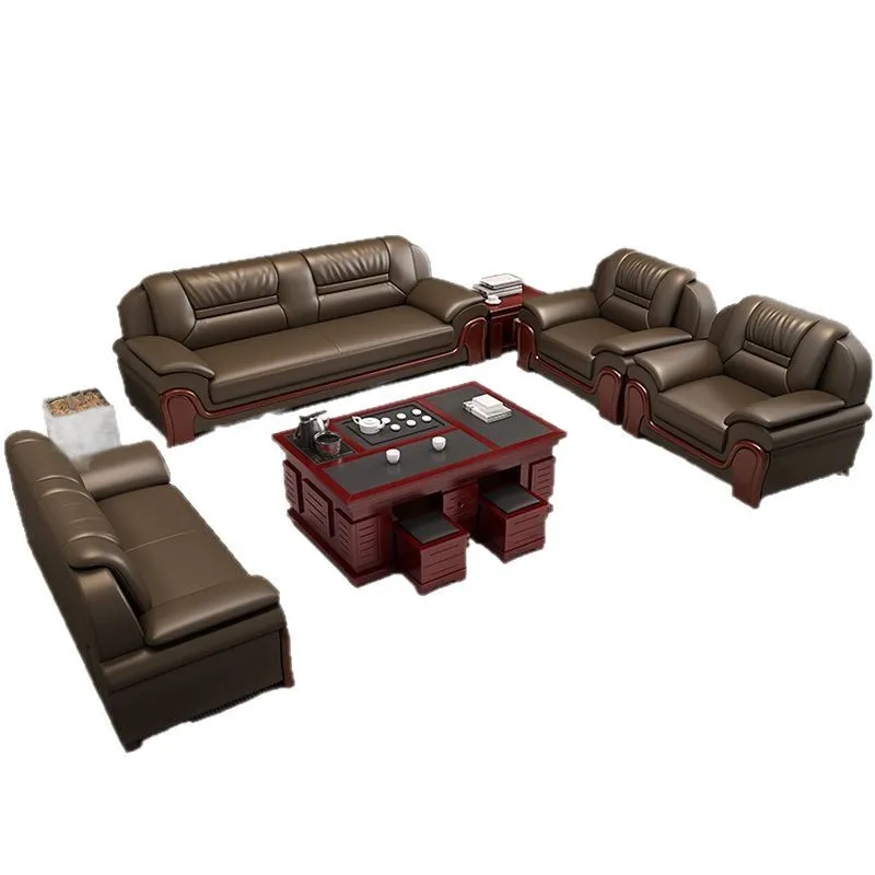 

Office sofa storefront with simple Chinese style business living room hotel lobby meeting guests reception