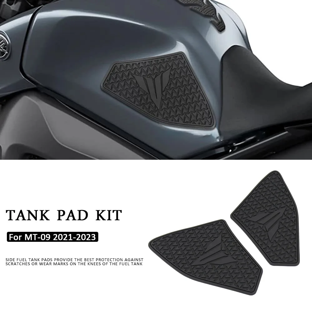

MT 09 2023 Motorcycle Non-slip Side Fuel Tank Pad Stickers Waterproof Rubber Sticker Fit FOR YAMAHA MT-09 MT09 2021 2022