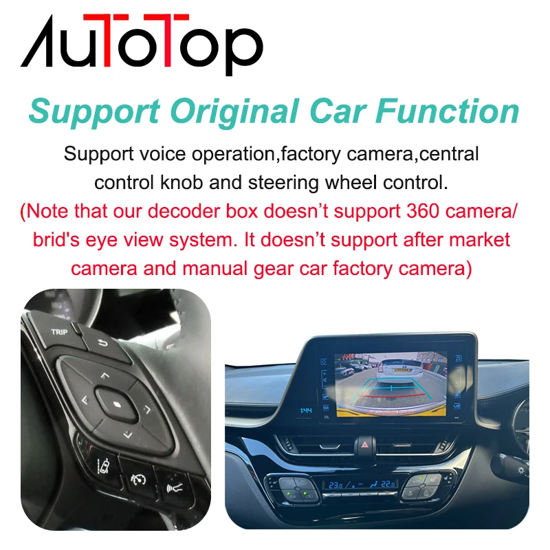 Drahtlose Carplay Android Auto Interface Decoder Box Für Toyota Touch 2 & Entune 2,0 Tundra Tundra RAV4 Tacoma Camry Corolla CH-R – Detail 5