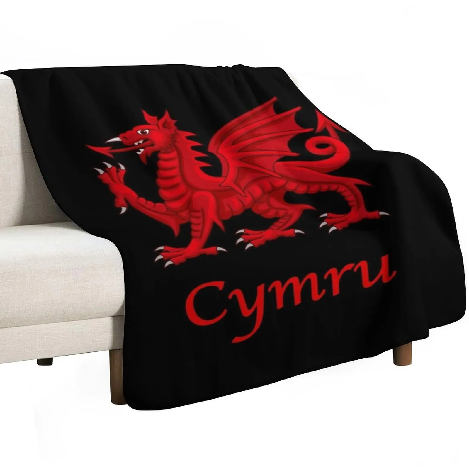 

Cymru - Wales Throw Blanket Camping Flannels decorative Blankets