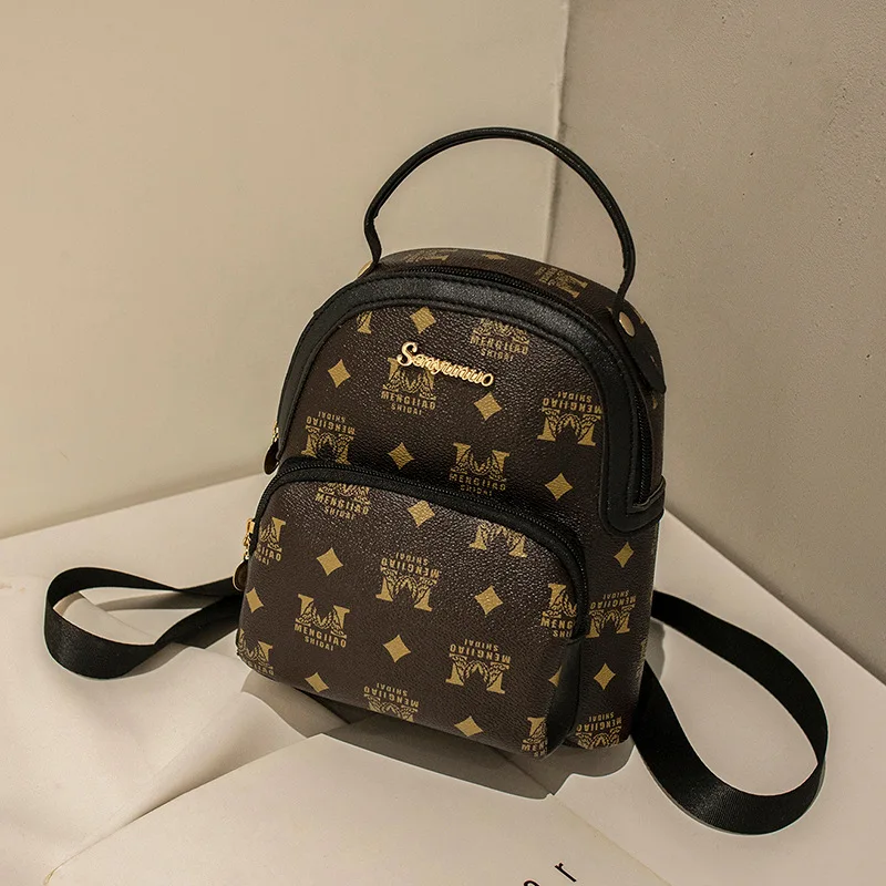 Mini zaino da donna Zaini modello mucca stampata Zaini semplici per studenti casual Zaini da viaggio Boin Bag Sac a Dos Femme