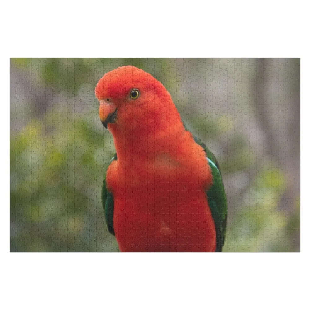 King Parrot, Australian native bird Jigsaw Puzzle Picture Customized Toys For Kids Wooden Animal Customs With Photo Puzzle