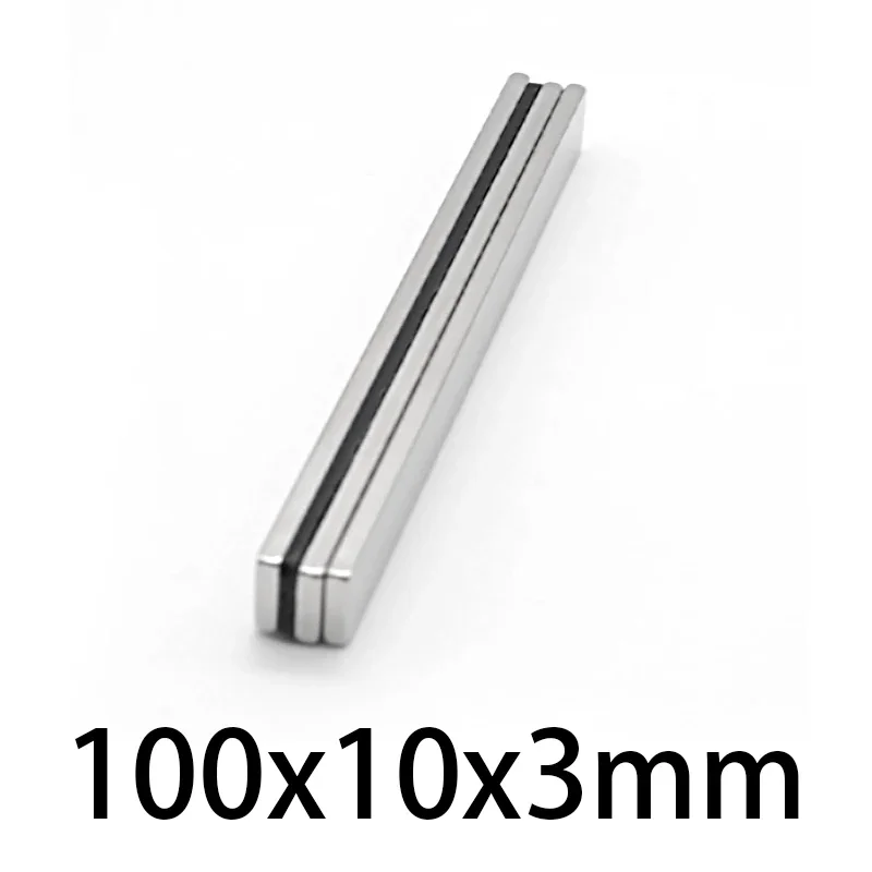 100x10x3 Strong Magnetic Magnets Length 100mm Permanent Neodymium Magnet 100x10x3mm Longer Sheet Magnet Strong 100*10*3