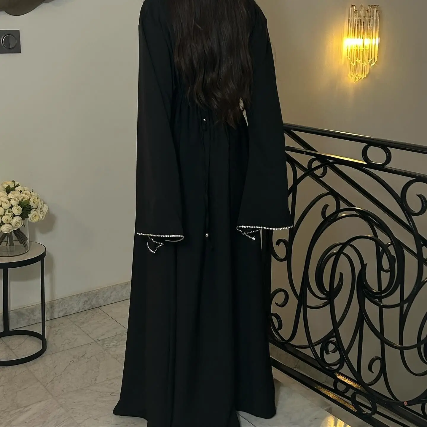 2025 modesto diamante Abaya mujeres musulmanas moda vestidos largos Maxi Eid fiesta Kaftan Turquía Dubai vestido árabe caftán islámico de Ramadán