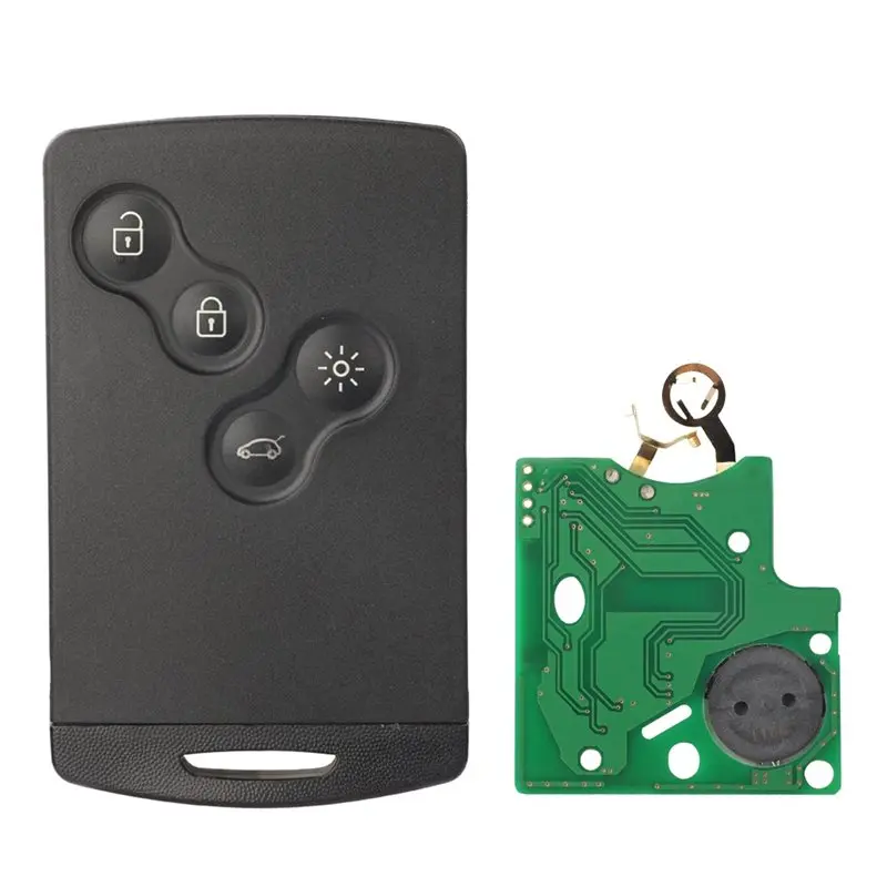 For Renault Megane 3 Megane III Compatible 4 Button Remote Key Card 433Mhz PCF7952 Chip 7952 Chip Smart Key Keyless System