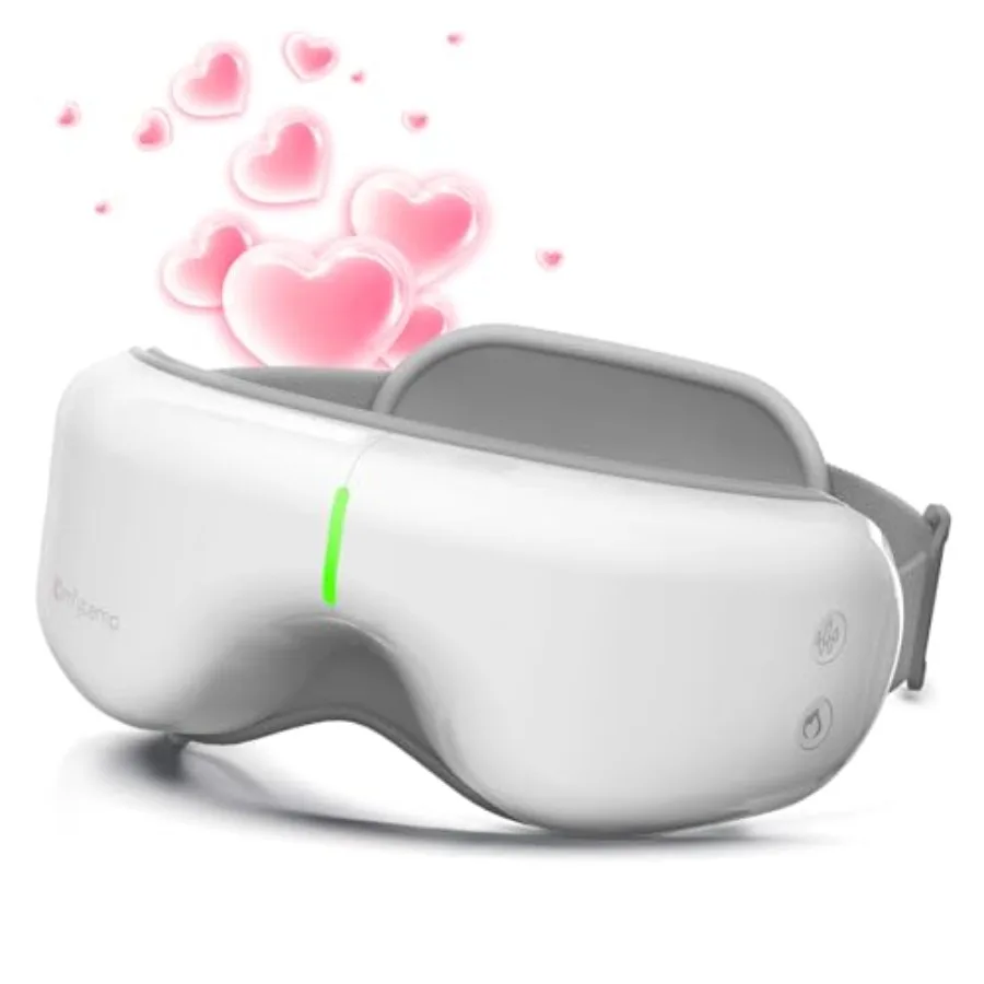 

Массажер для глаз с подогревом: умная маска-массажер с музыкой для снятия мигрени, подарок на день рождения для мамы, жены, мужчин, отца, подходит для FSA/HSA