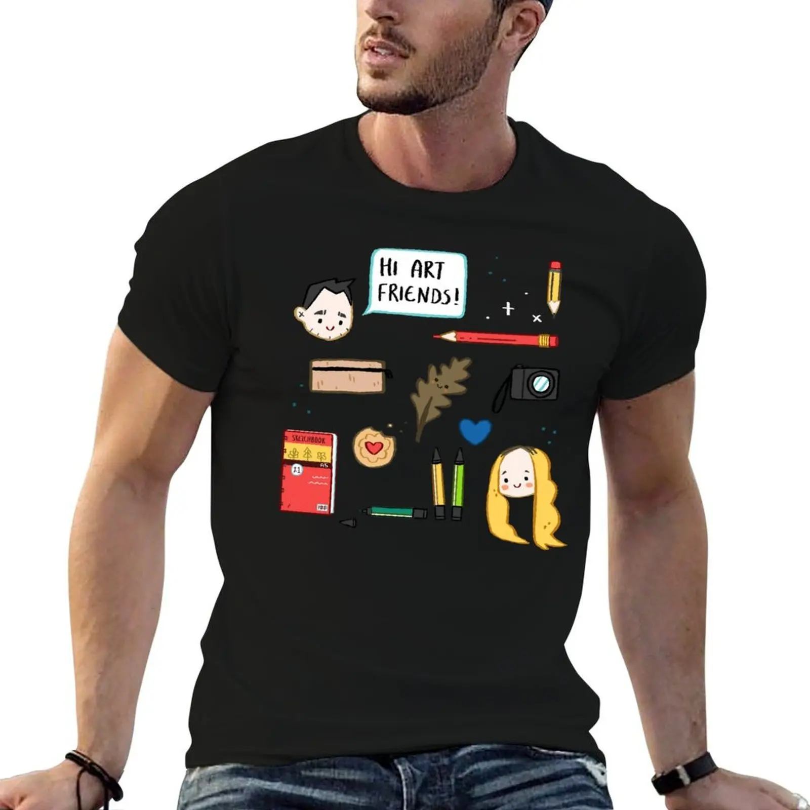 DoodleDate Stuff! T-Shirt customs design your own blue lock mens graphic t-shirts