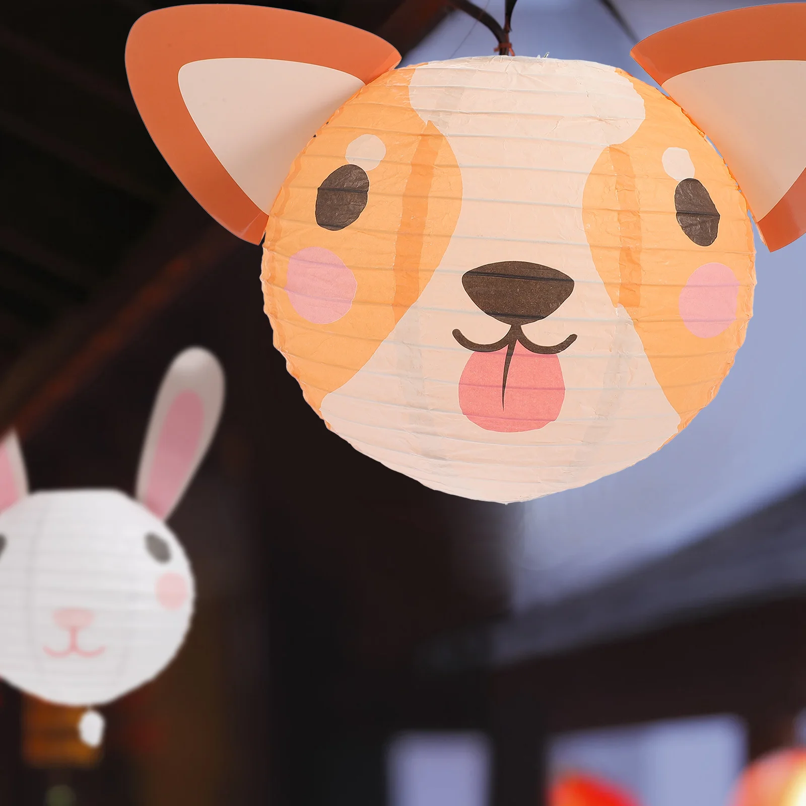 

5Pcs Animals Themed Paper Lanterns Folding Design Jungle Party Hanging Decor Jungle Birthday Party Decorations