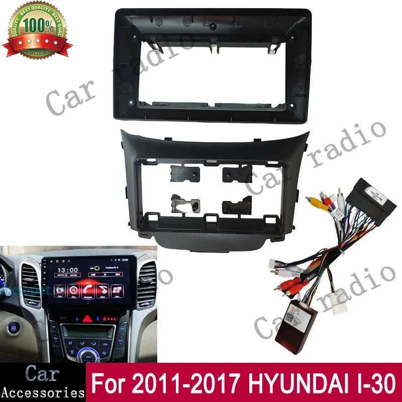 CRM 9 inch For 2011-2017 HYUNDAI I-30 Frame Size Radio Frame Car Stereo DVD Fascia Casing Panel Dashboard Kits
