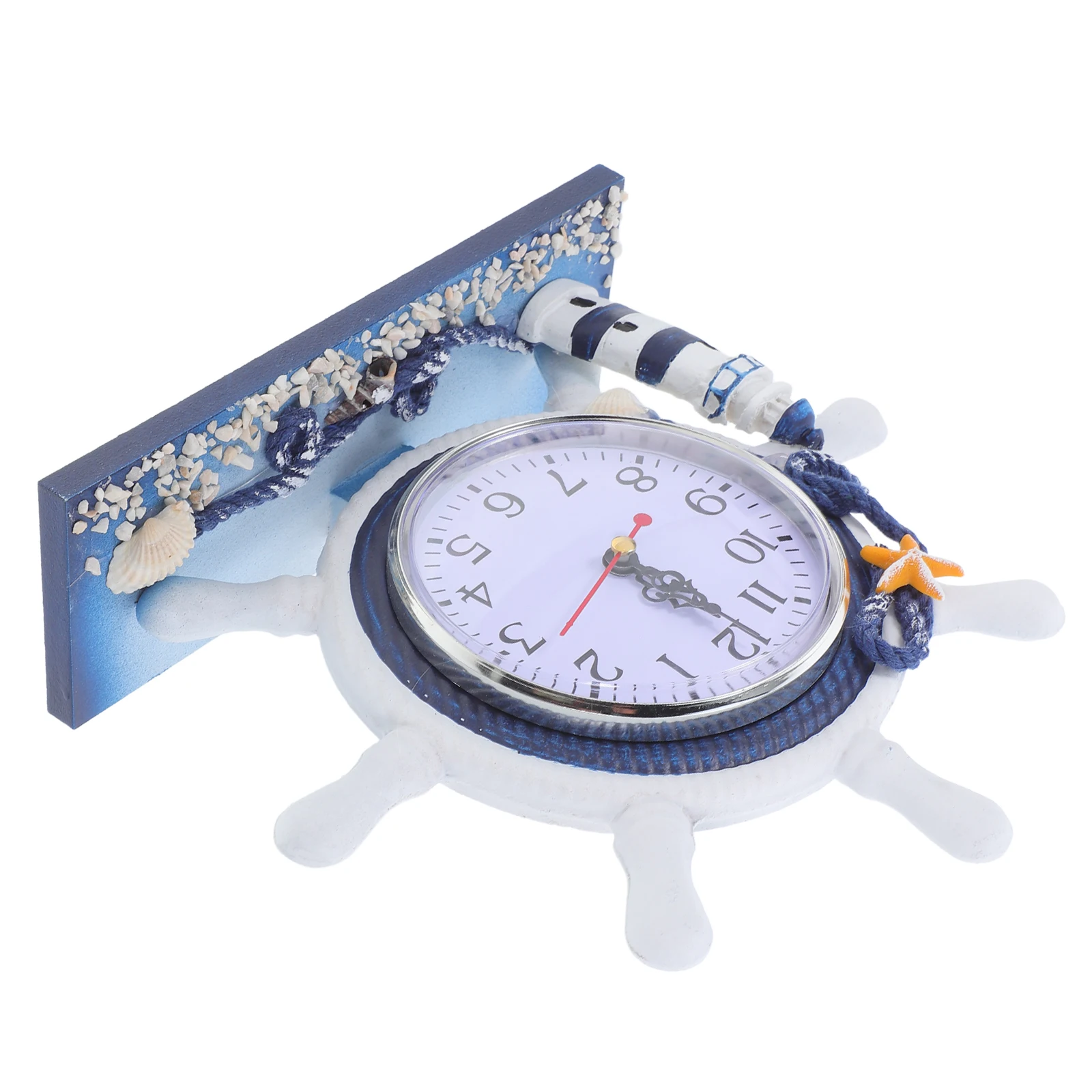 

Nautical Style Decor Silent Household Ocean naments Living Room Office Wall Clock Vintage Table Lamp Tower Clock Home Decoration