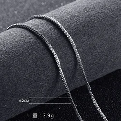 10PCS 2MM 925 Sterling Silver 16-24 inch fine Box chain Necklace For man Women high quality Fashion brands party Jewelry Gifts