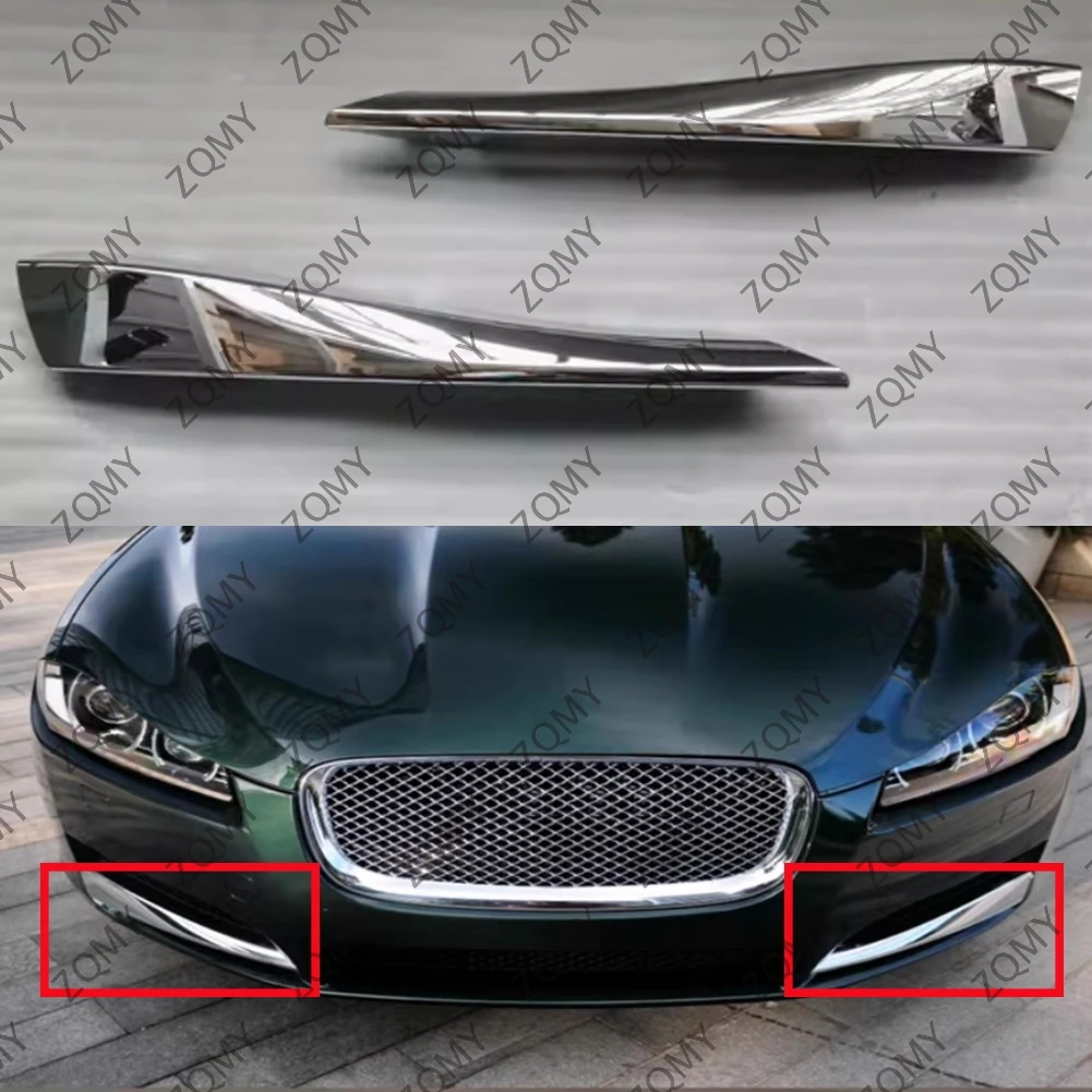 1 szt. Przedni zderzak samochodowy boczne akcesoria do dekoracji kratka wykończeniowa grilla dla Jaguar XF 2012 2013 2014 2015 ABS z tworzywa