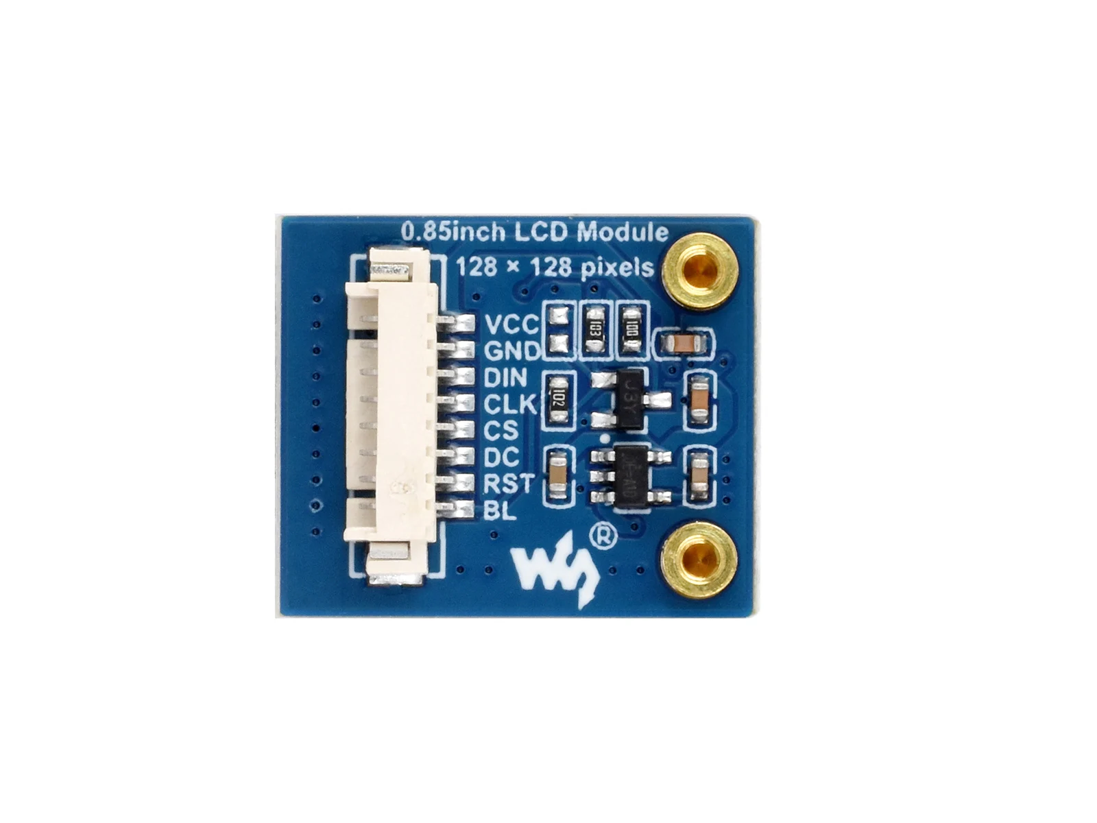 وحدة عرض LCD مقاس 0.85 بوصة، واجهة SPI، ألوان 65K، IPS، 128 × 128، تأتي مع أمثلة لسلسلة RPi/ESP32/Jetson/RP2040/STM32