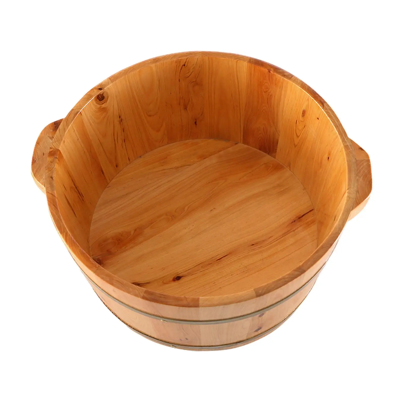 Foot Bath Barrel Feet Soaking Tub with Handle Sauna Foot Tub Wood Foot Wash