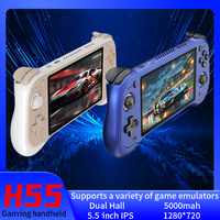 New H55 Portable Retro Game Console 5.5 Inch IPS HD Screen 5000mAh Battery 64G PSP Gift