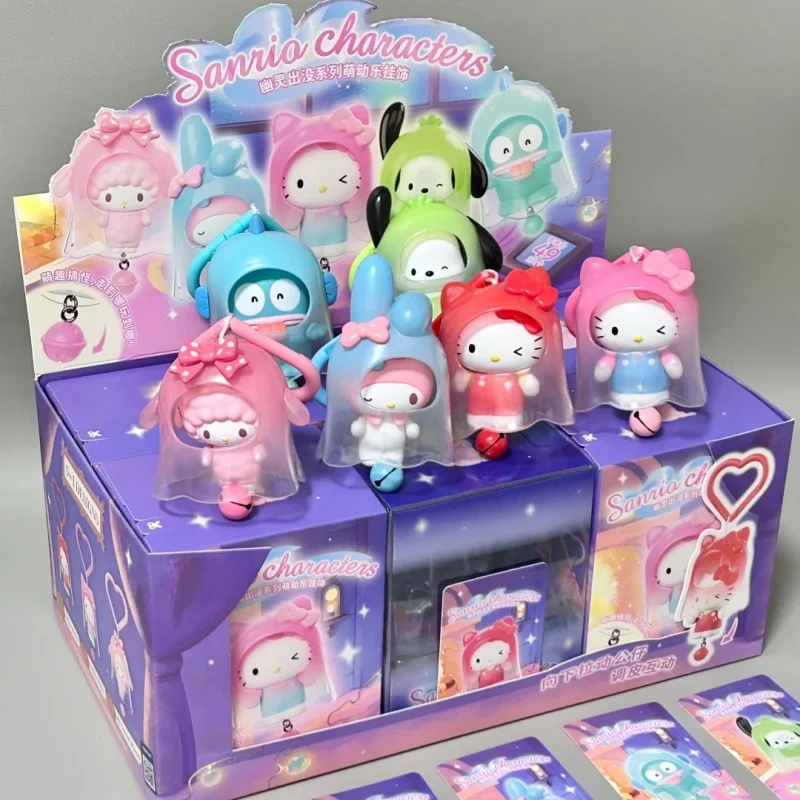 

Sanrio Blind Box Ghost Haunted Series Of Moving Music Hanging Hangyodon Kr Pochacco Kuromi Christmas Gifts