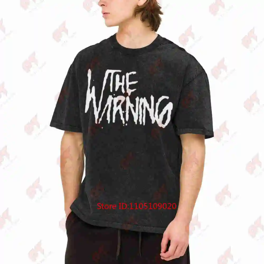 The Warning Band Vintage Washed Tee Pure Cotton T-Shirt