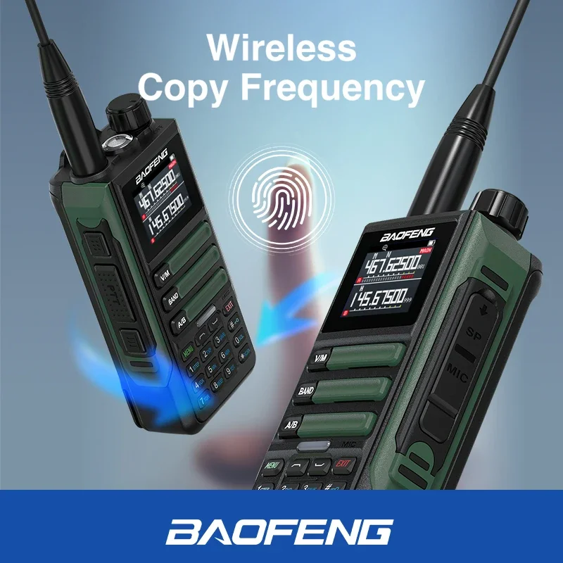 Baofeng UV16M V2 15W Walkie Talkie Frequency Replication Six Band With Type-C Cable Upgraded UV9R UV16 Plus Ham Two Way Radios