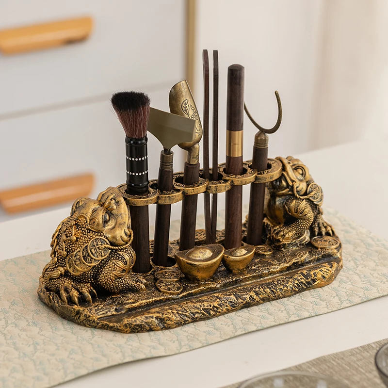 

Tea ceremony six gentlemen set kung fu tea set supplies Daquan tea clip tea knife tea cup holder tea making tools accessories