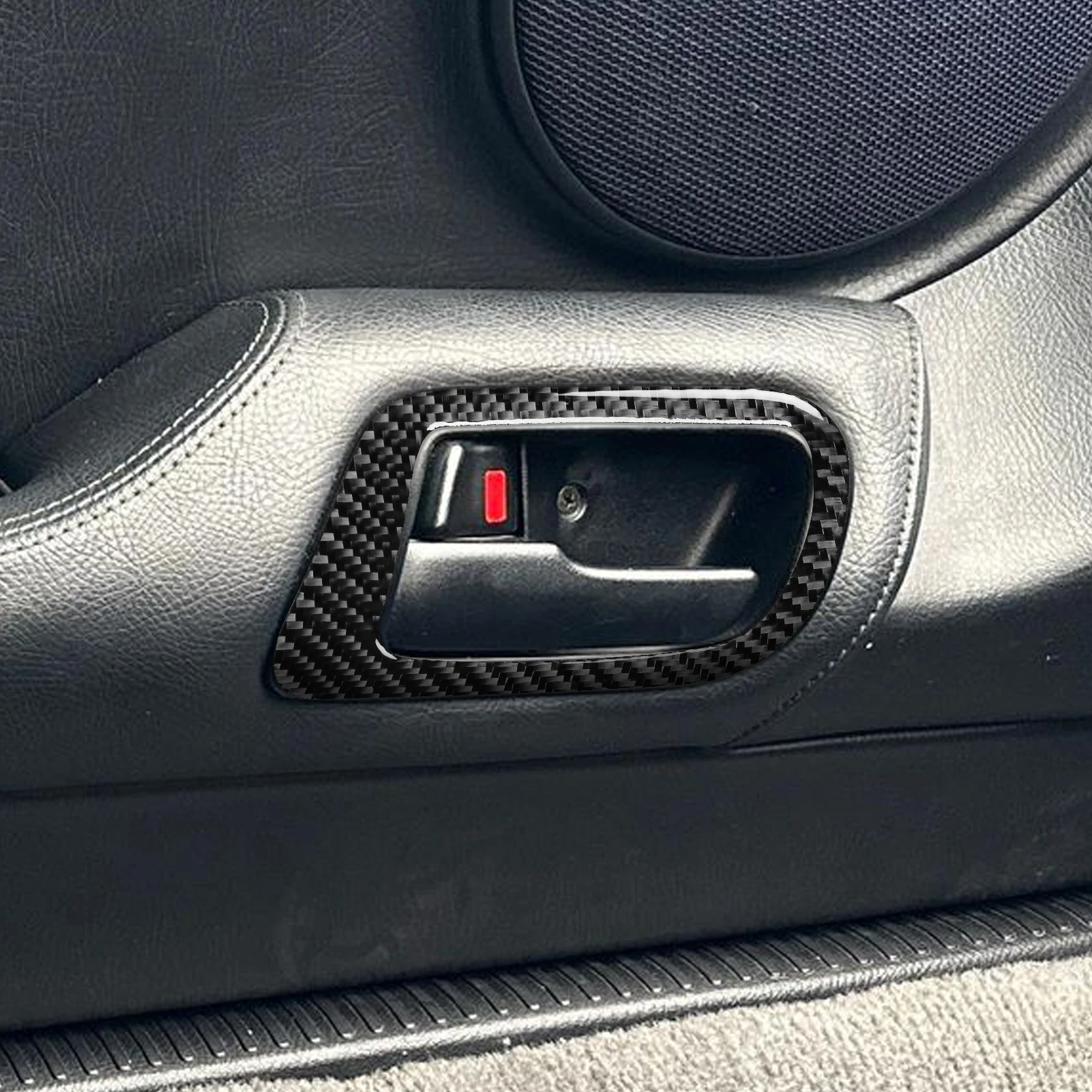 For Toyota Supra MK4 A80 Turbo 1993-1999 Carbon Fiber Door Handle Switch Frame Panel Cover Trim Car Accessories Interior Sticker