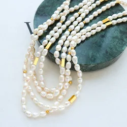 Freshwater Pearl Necklace For Women Elegant Minimalist Women's Neck Chain Necklaces Choker Luxury Woman Jewelry