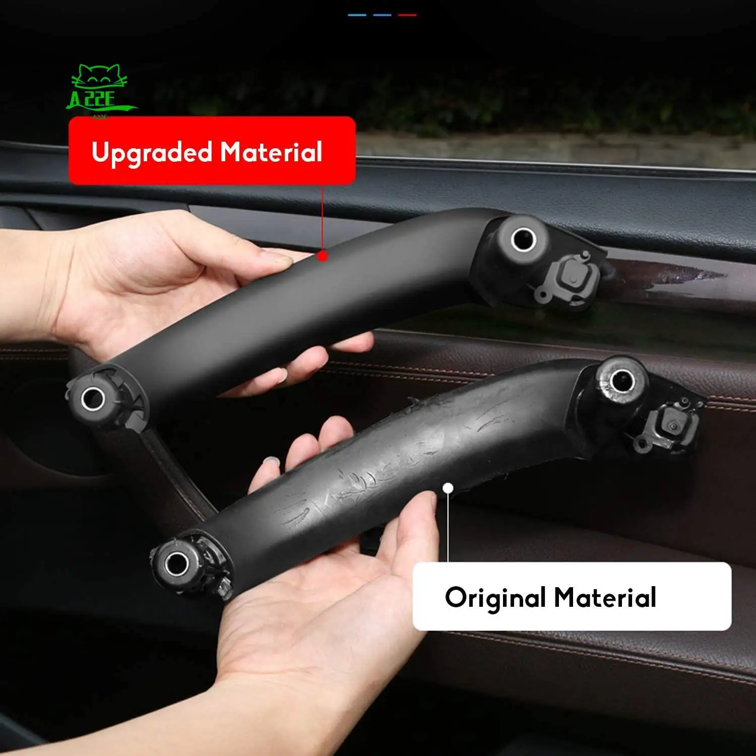 A22E-Car Interior Inner Door Pull Handle Pull Trim For-Bmw F25 F26 X3 X4 2011-2017,Front & Rear Right Side