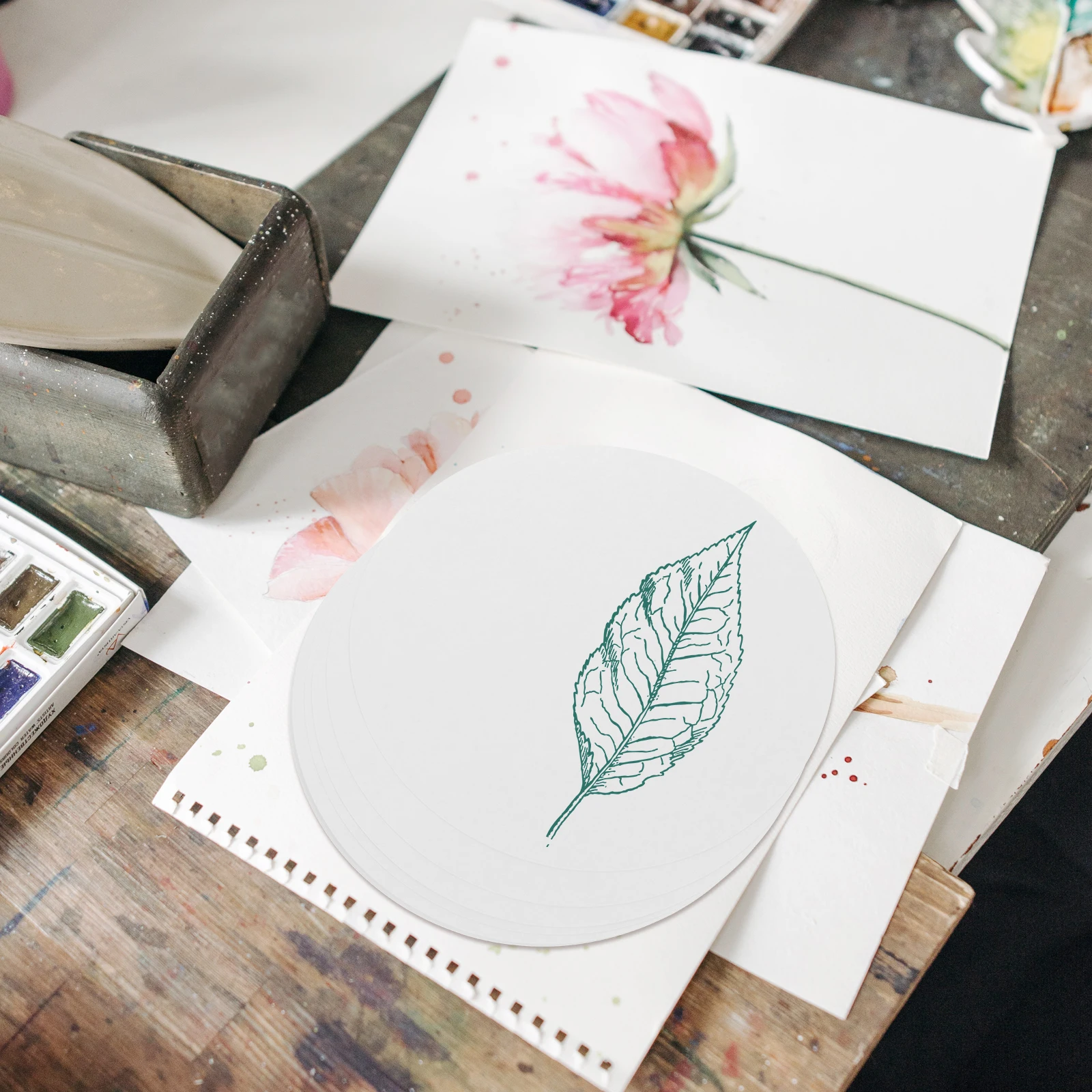 20 قطعة من الورق المقوى ذو الخط الدائري السميك خفيف الوزن ومحمول يمكنك صنعه بنفسك من بطاقات الرسم اليدوية للمشروعات الفنية والألواح الصلبة