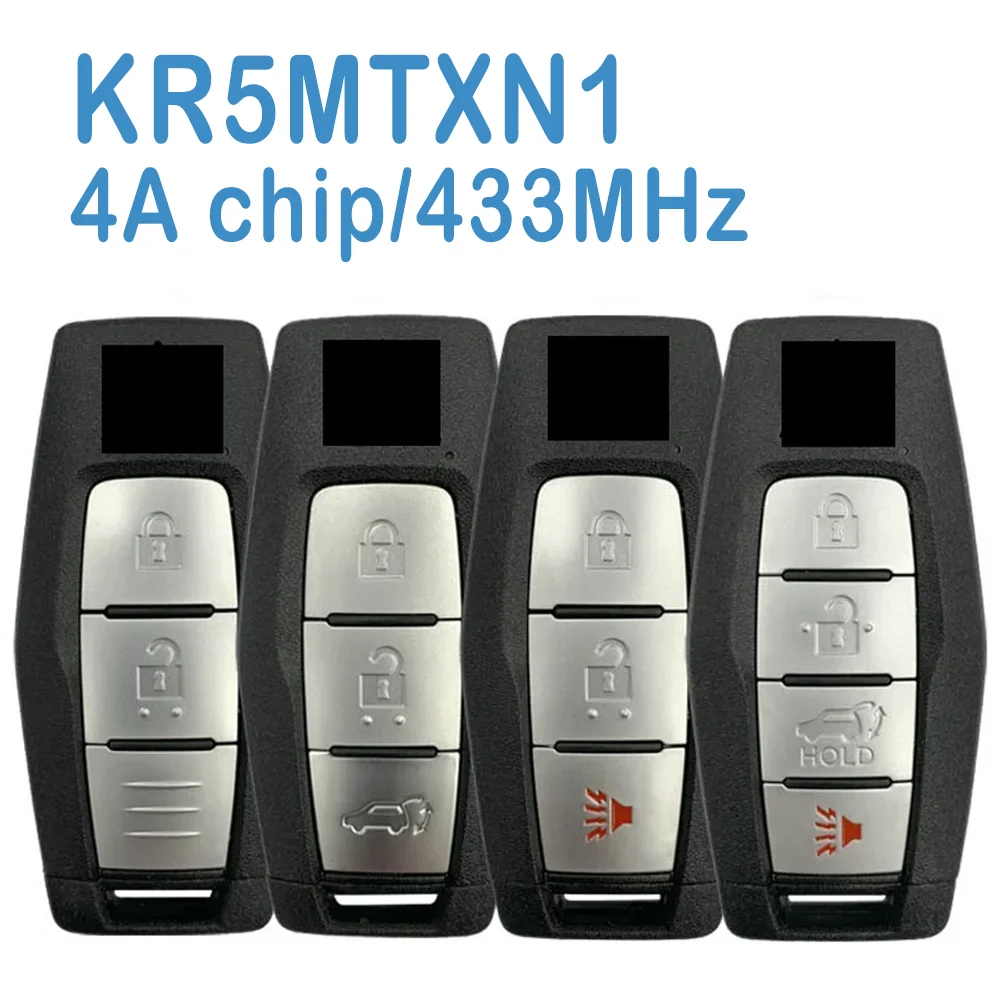 

KR5MTXN1 Auto Smart Remote Control 2/3/4 Buttons 433MHz 4A Chip 8637C253 Replace Car Keyless For Mitsubishi Outlander 2021 2022