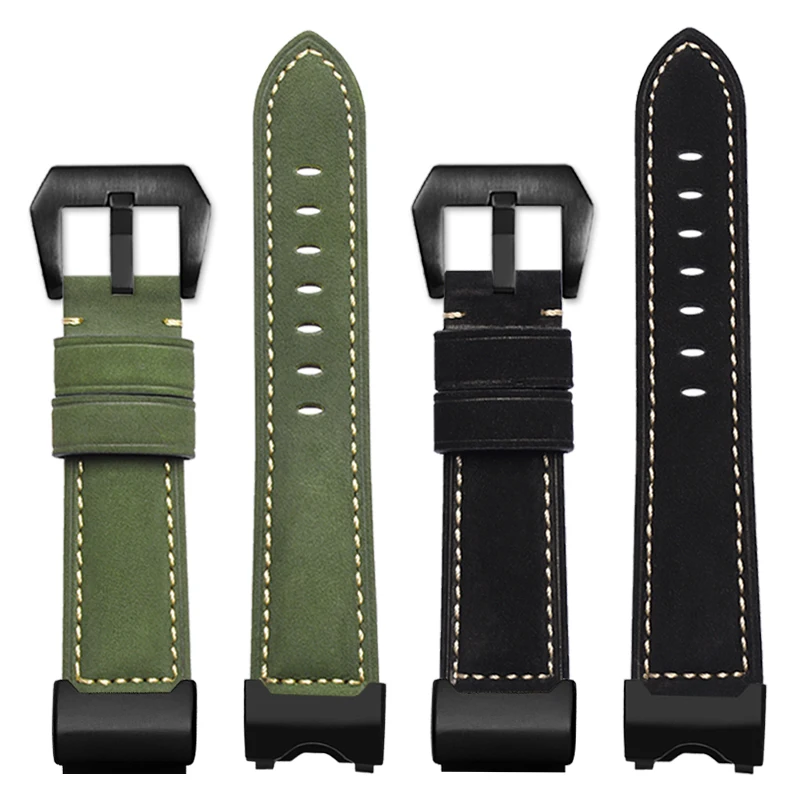 Leather strap is suitable for  C.asio watch Big Clay King Generation GWG-1000/GB series modified leather watch strap men