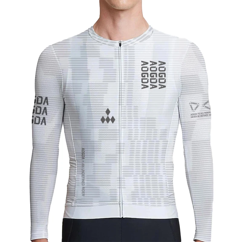 AliExpress AOGDA Aogda Men's Long Sleeve Cycling Jersey,Breathable Fast Drying Bike Shirts Tops,Lightweight Aero Racing Bicycle Clothing