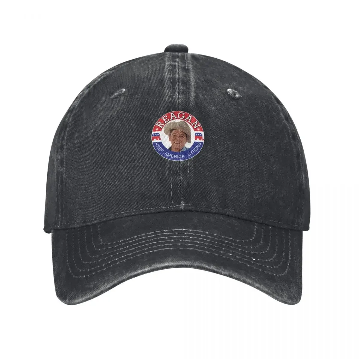 Ronald Reagan Vint Baseball Cap Trucker Cap Anime Hat Rave Hats Man Women's