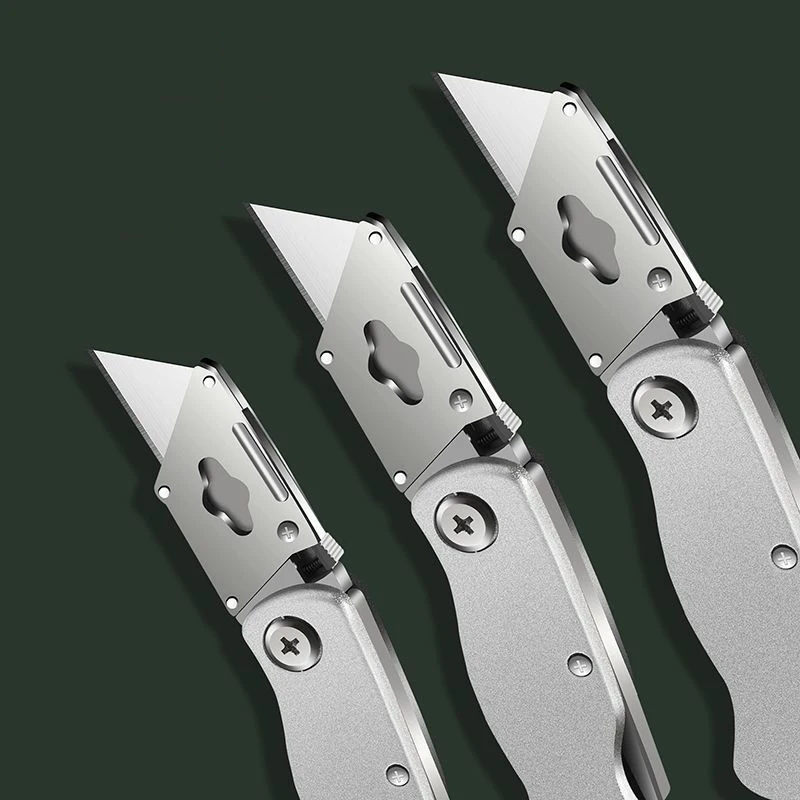 Multifunctional Metal Folding Utility Knife SK5 Sharpness Blades Box Cutter Pocket couteau Self-Lock wallpaper Knife Box Opener