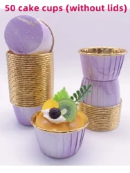 50pcs Baking Cups , disposable cupcake cups, heat-resistant paper cupcake,  baking tool, perfect for wedding and Birthday party