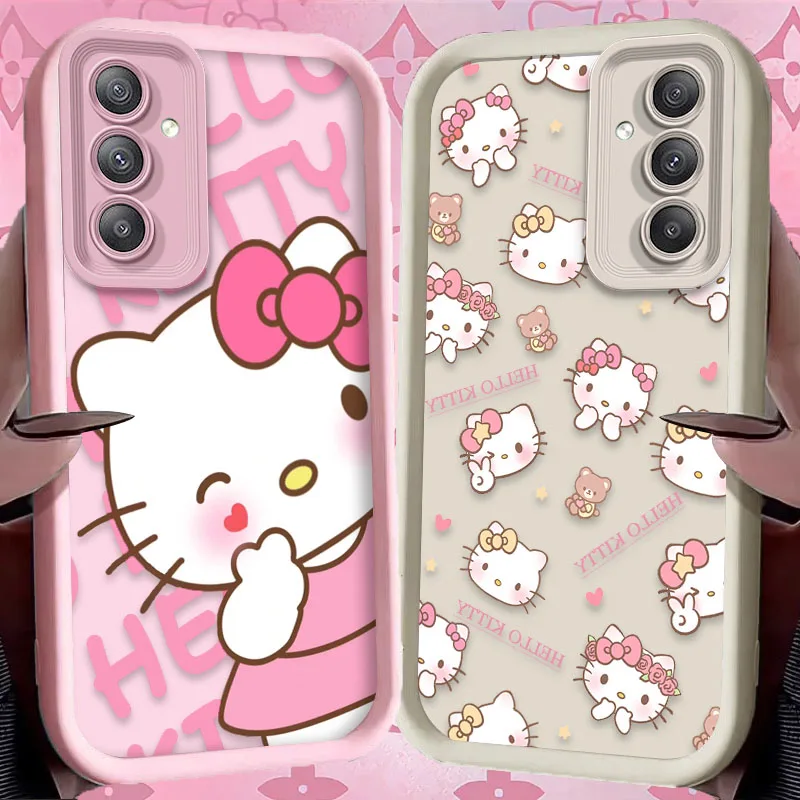 Sanrio Hello Kitty Love Heart Case for Samsung Galaxy A55 A15 A35 A25 A05 A05S 5G A24 A13 A23 A12 A22 A32 A52 A52S A71 A72 A51