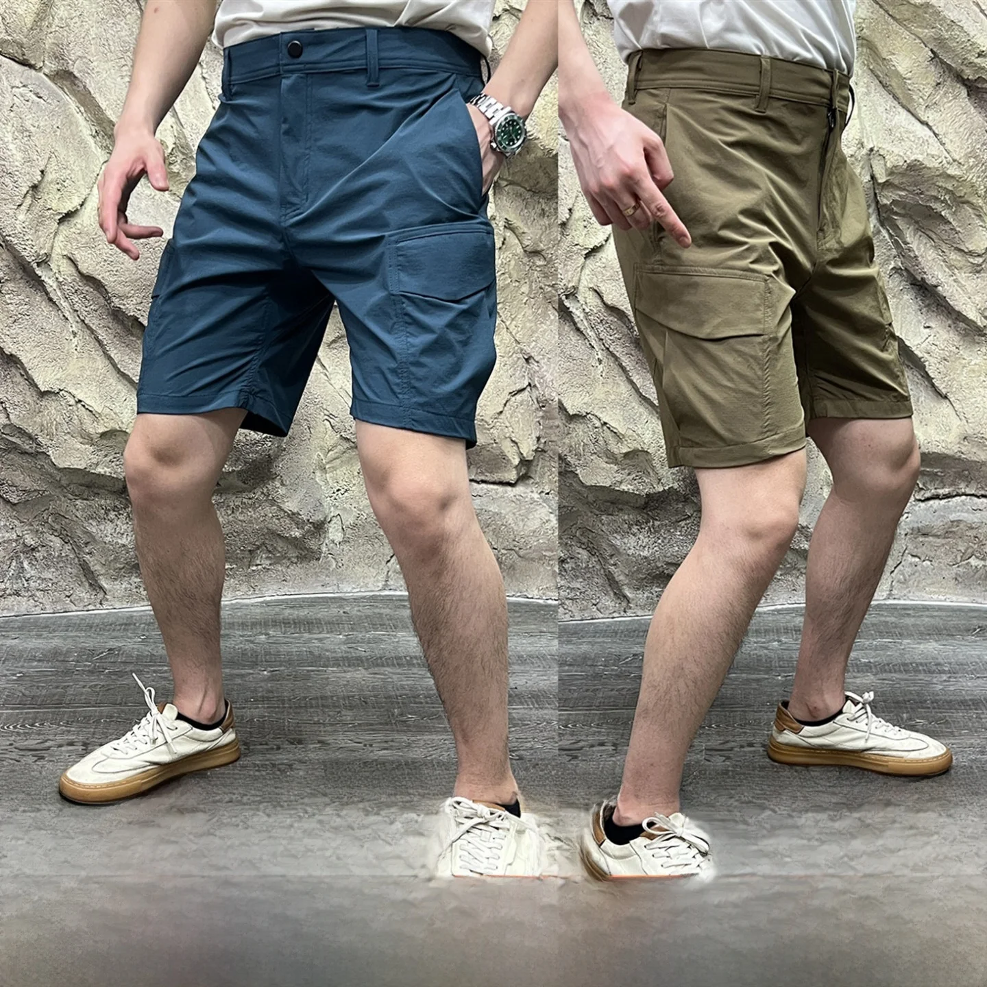 

DWR водонепроницаемые уличные мужские брюки Qui Dry, дышащие прямые брюки, летние повседневные брюки, универсальная рабочая одежда