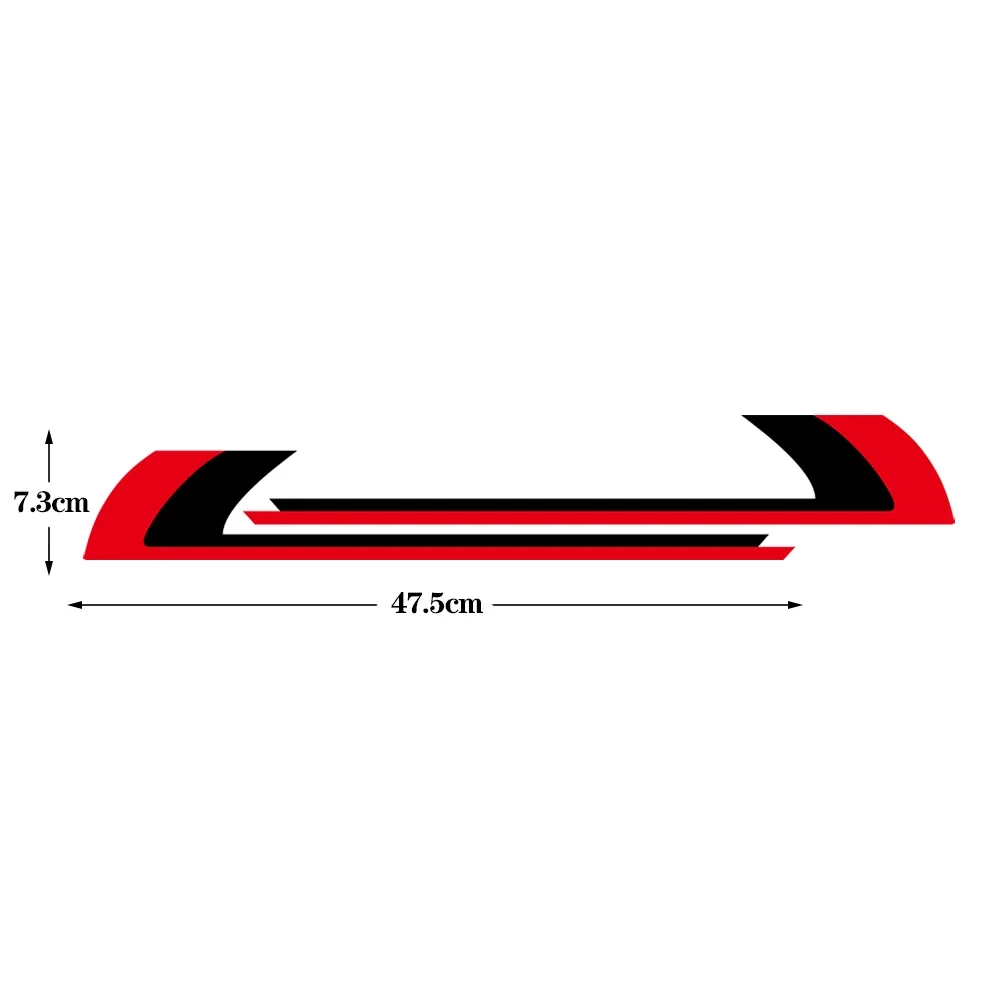 2Pcs Vespa Body Pedal Sticker Reflective Decal Motorcycle Badge for Scooter /Sprint /Primavera/50/150/150S /946 47.50x7.3cm