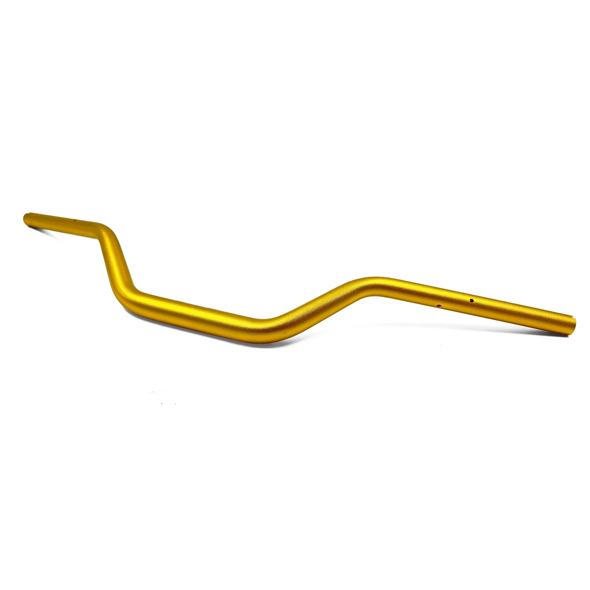 High Quality Aluminum Golden Embedded Nuts Anodized Handlebar Grip Steering Bar with Positioning Holes for ZONTES 368G