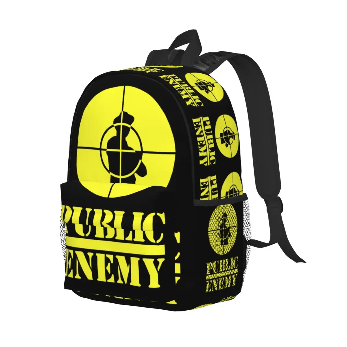 Mochila con logotipo de Public Enemy, bolsa de libros para estudiantes de secundaria y secundaria