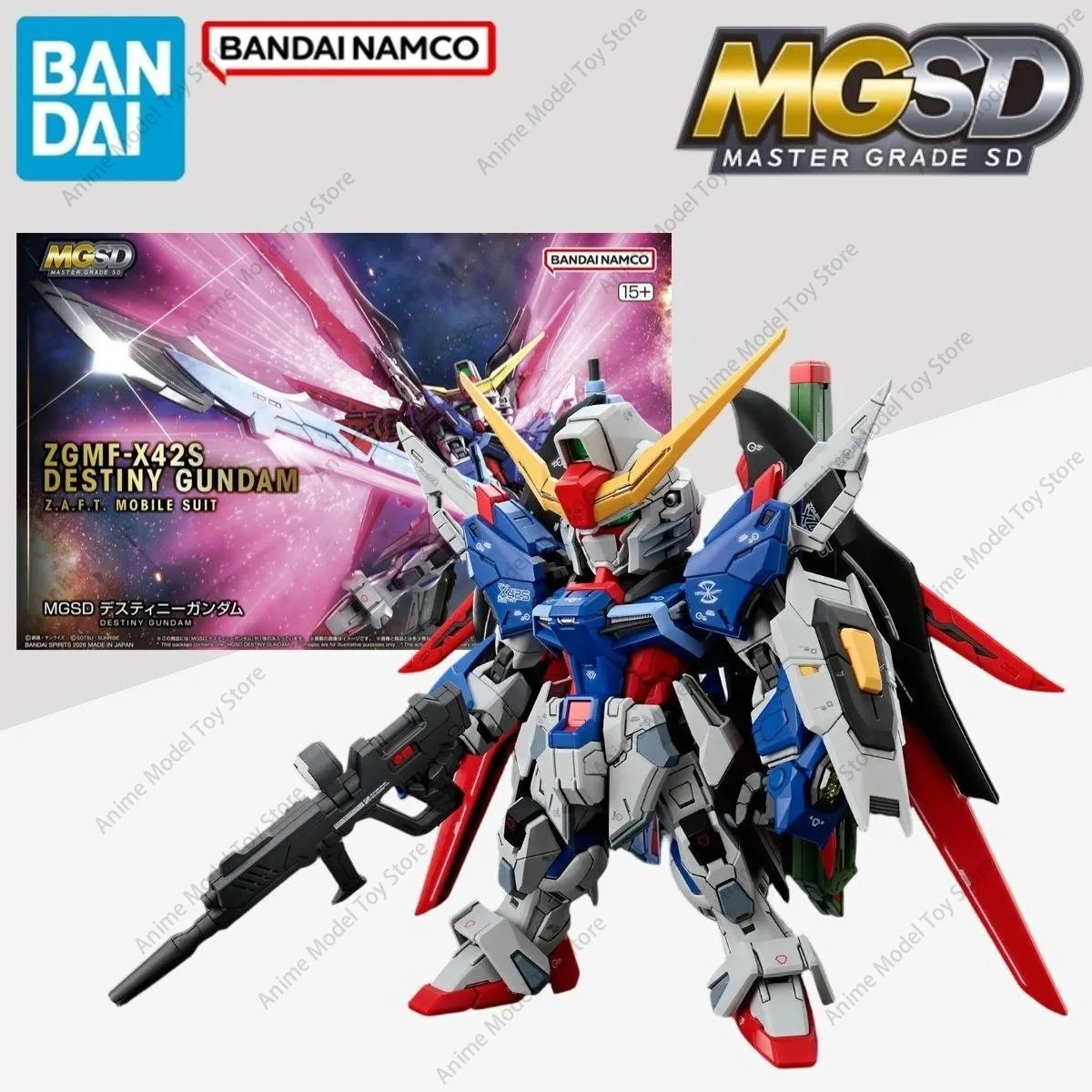 Figurine authentique BANDAI en stock, Gundam MGSD Destiny Gundam, kits de modèles d'anime à assembler, figurines d'action, jouets de collection, cadeaux