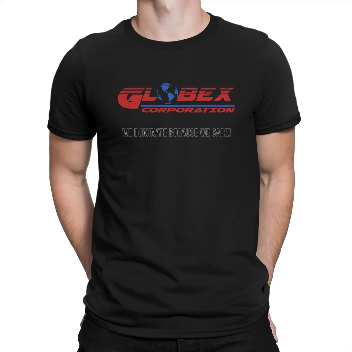 Vintage Tremendous T-Shirts for Men Crew Neck 100% Cotton T Shirts Globex Short Sleeve Tees Classic Clothing