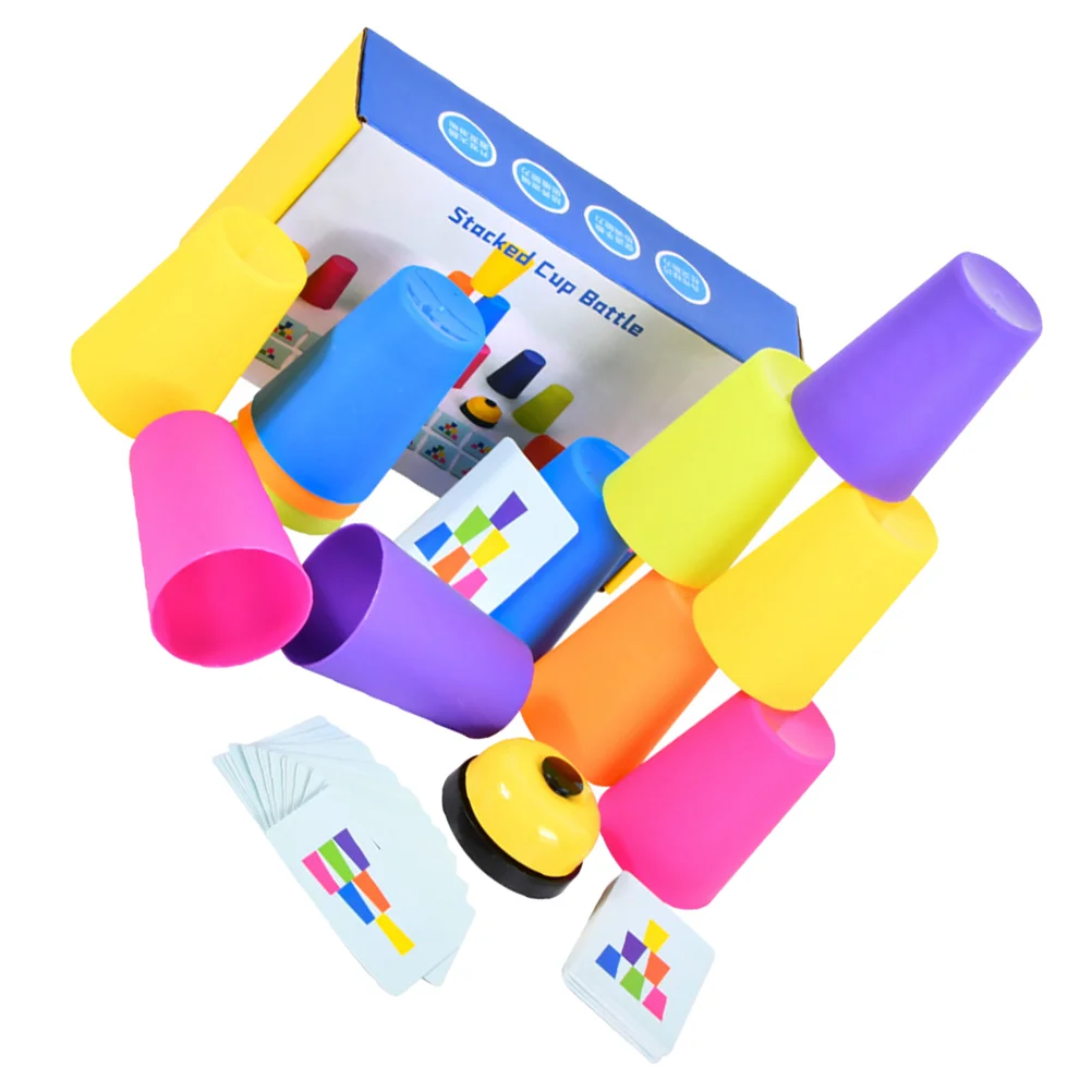 Kids Stacking Cups Toy 12 Pcs Educational Plaything for Babies Early Learning Creative Design Promotes Social Skills Safe