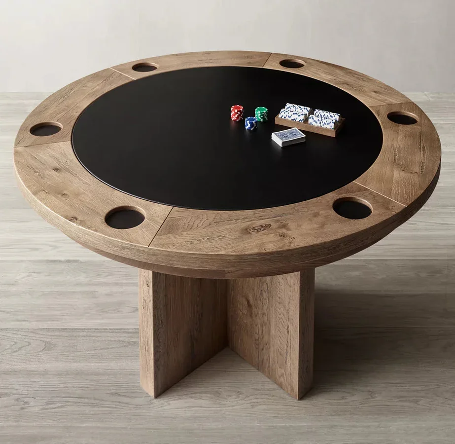 Factory Professional Casino Mesa De Poker Table Wooden with 18 Inch Roulette Table 1pc Can Custom Poker Table for Gambling Game