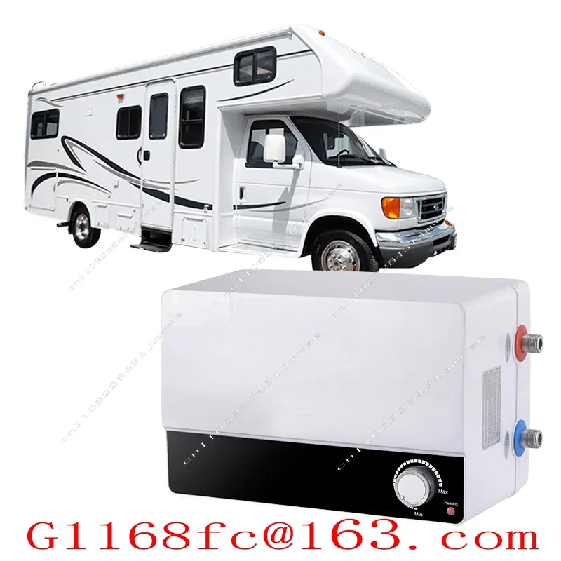 Newly Designed 6L Car Mounted 200W Plastic Stainless Steel Inner Tank RV Electric Water Heater Sink B-class Energy-saving