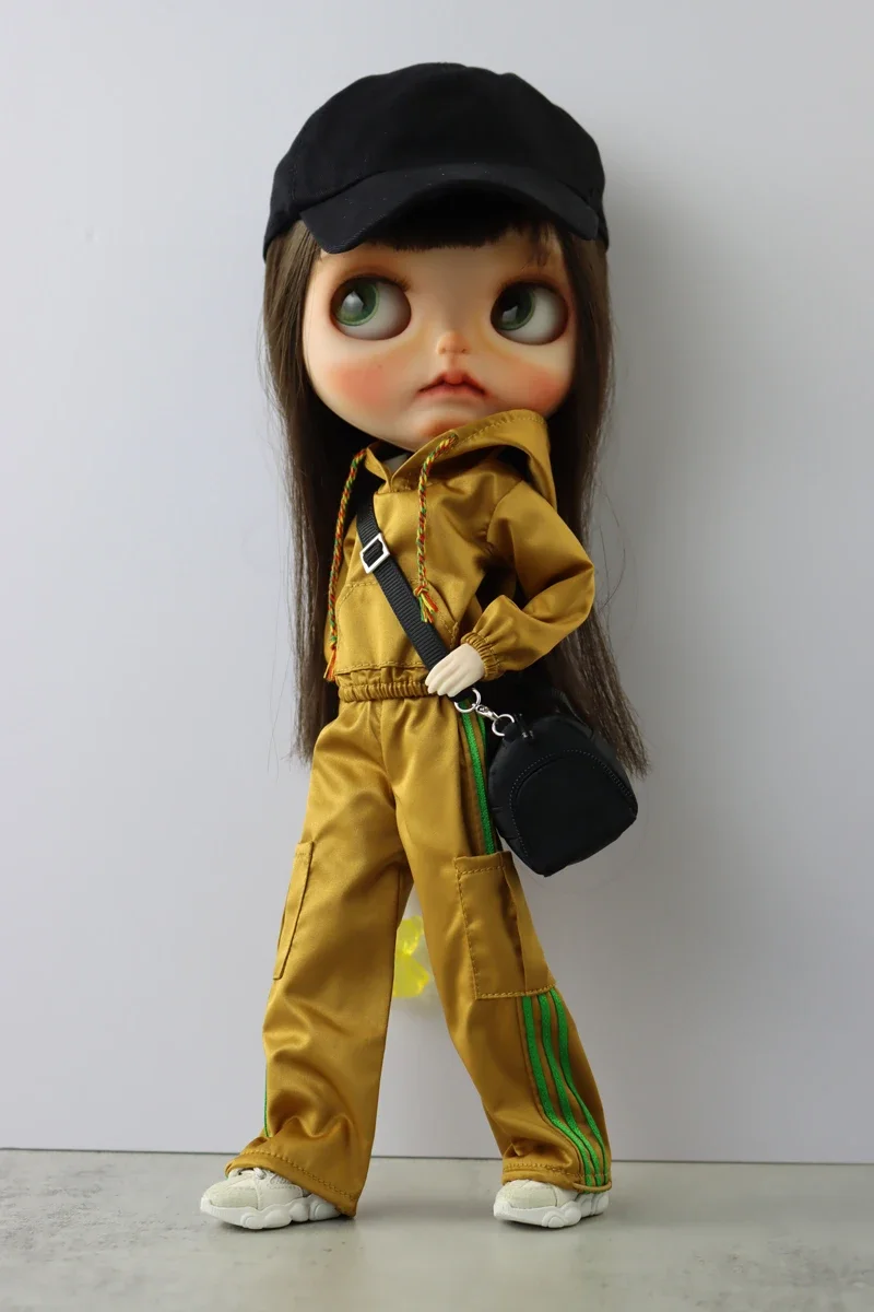 Per Blythe Doll Clothes Fashion Shirt cappotto sportivo per Ob24 Ob22 Azone Dolls Outfit Pants