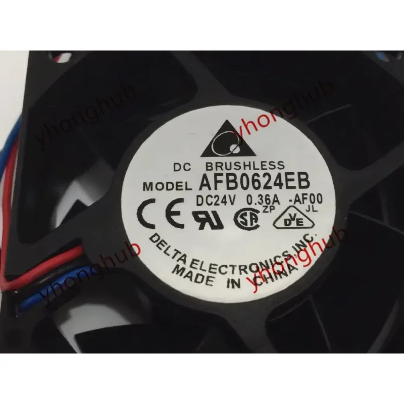 

Delta Electronics AFB0624EH AF00 Server Cooling Fan DC 24V 0.36A 60x60x25mm 3-Wire
