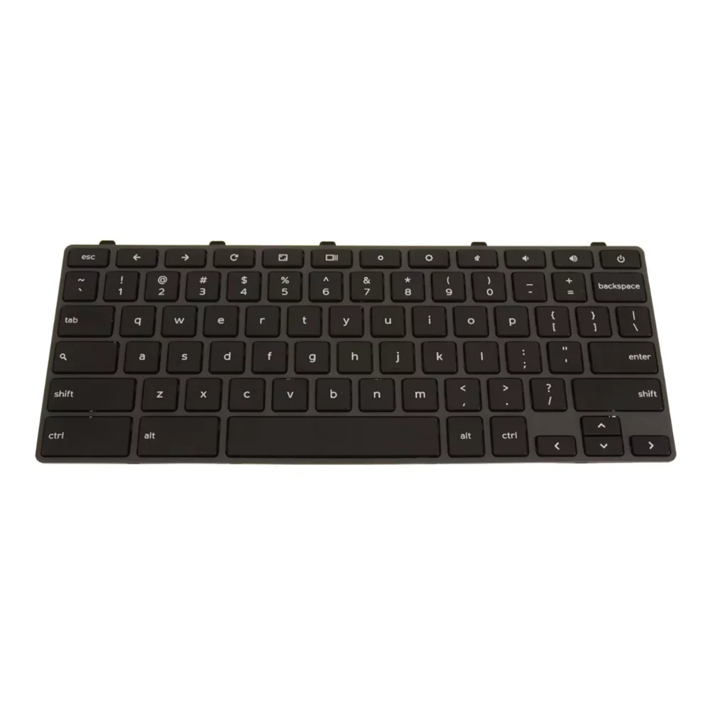 0D2DT Nieuw Voor Dell Chromebook 3100 3400 5190 Laptop US Toetsenbord met Knop Zwart